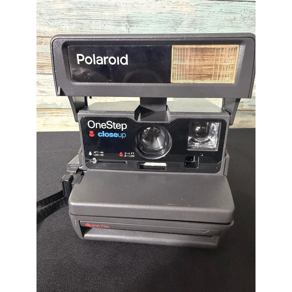 Polaroid OneStep CloseUp Instant Camera OS Gray Excellent 600 Film 90s Vintage